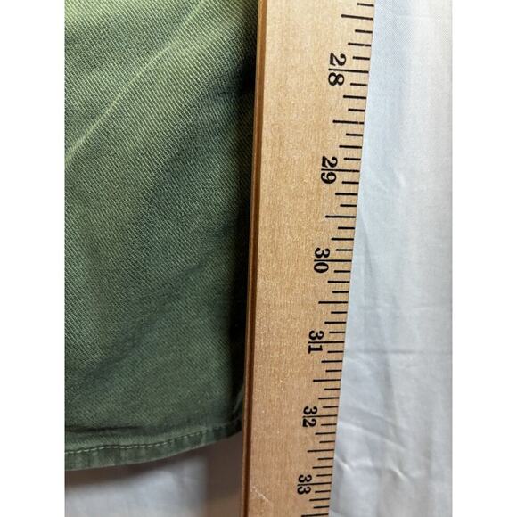 Mother Women’s high waisted Size 30 Avacado Green Straight Leg Seamed Curb Side - Picture 9 of 13